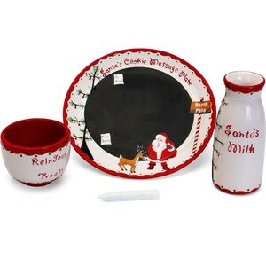 Child to Cherish Santa's Cookie Message Plate Set